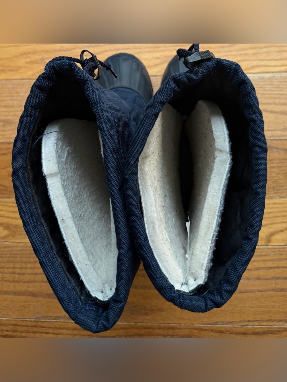 Sorel Winter Insulated Snow Boots Removable Liners Insoles Navy Blue W 10 M 8.5 - Picture 2 of 6